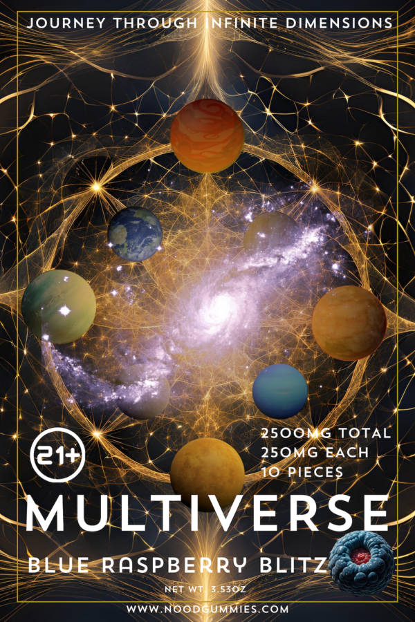 Multiverse Blue Raspberry Blitz – 2500mg Delta 8 Gummies