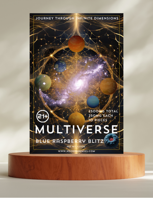 Multiverse Blue Raspberry Blitz – 2500mg Delta 8 Gummies