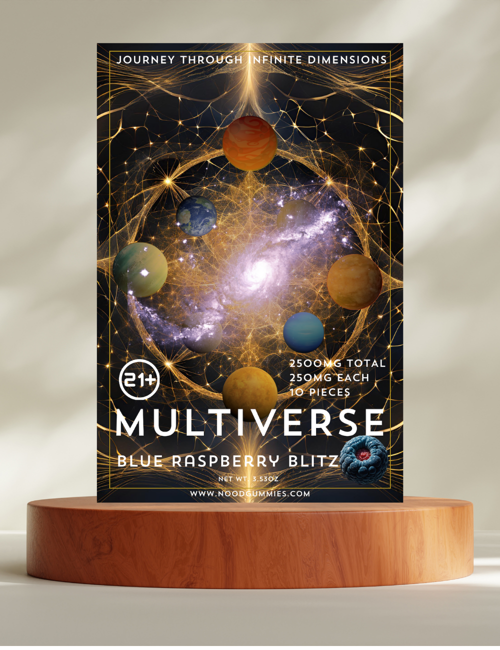 Multiverse Blue Raspberry Blitz – 2500mg Delta 8 Gummies